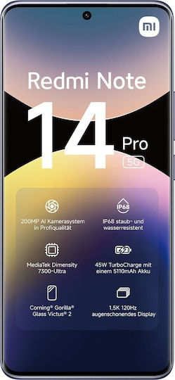 Xiaomi Redmi Note 14 Pro 5G Dual SIM (8GB/256GB) Lavender Purple view 2