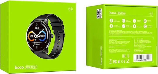 Hoco Y4 Smartwatch with Heart Rate Monitor (Black) view 7