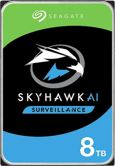 Seagate SkyHawk AI Surveillance 8TB HDD Hard Drive 3.5" SATA III 7200rpm with 256MB Cache for Recorder / NAS / Server ST8000VE001 vue 3
