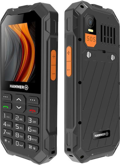Hammer 6 LTE Dual SIM Resistant Mobile with Buttons Black view 5