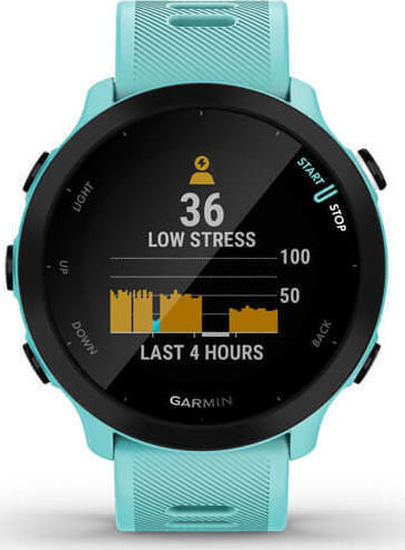 Garmin Forerunner 55 42mm Waterproof Smartwatch with Heart Rate Monitor (Aqua) view 6