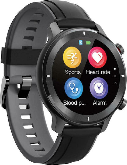 HiFuture HiWave Aluminium Smartwatch with Heart Rate Monitor (Black)