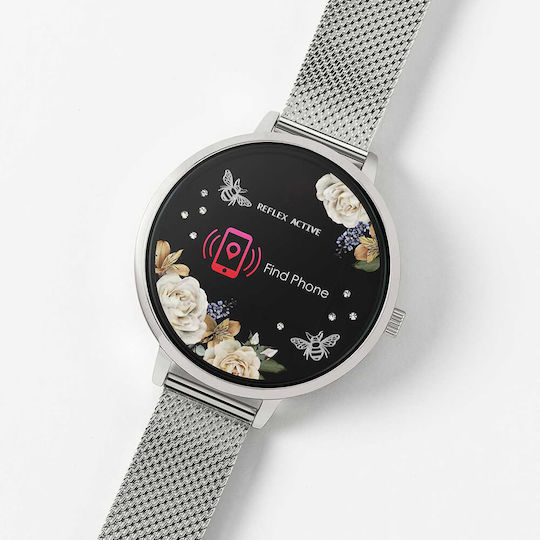 Reflex Active Series 03 38mm Smartwatch with Heart Rate Monitor (Silver Lilac Garden) view 7