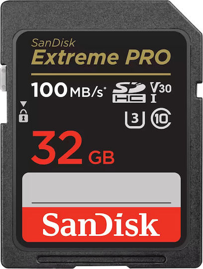 Sandisk Extreme Pro SDHC 32GB Class 10 U3 V30 UHS-I