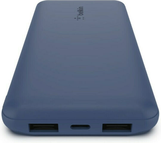 Belkin Boost Charge Power Bank 10000mAh 15W with 2 USB-A Ports and USB-C Port Blue view 5