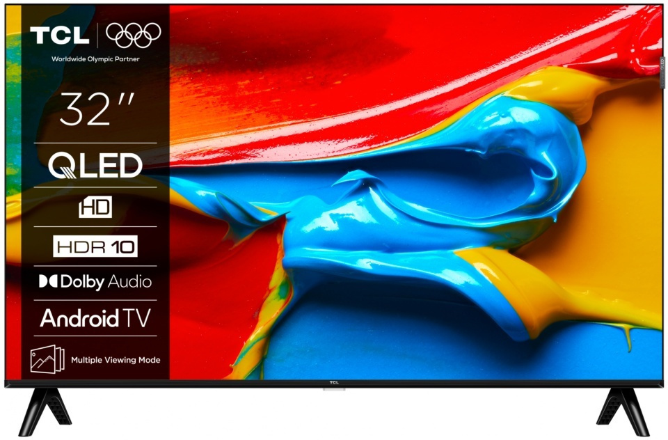TCL Smart Television 32" HD Ready QLED 32V4C HDR (2025) view 2