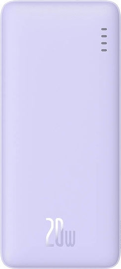 Baseus Airpow Power Bank 10000mAh 20W with USB-A Port and USB-C Port Power Delivery Purple