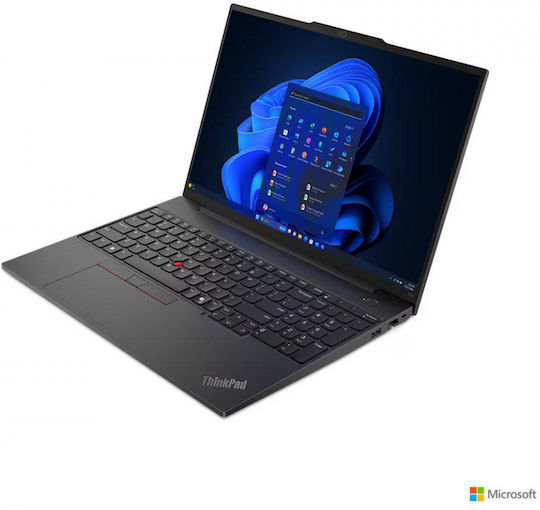 Lenovo ThinkPad E16 Gen 2 (Intel) 16" IPS FHD+ (Ultra 5-125U/16GB/512GB SSD/W11 Pro) Black (ES Keyboard) vue 3
