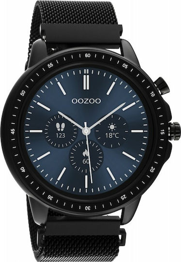 Oozoo Q00309 45mm Smartwatch with Heart Rate Monitor (Black) view 4