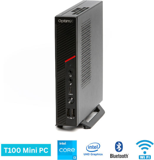 OptimX T100 Mini PC (Core i3-9100/16GB DDR4/512GB SSD/No OS) view 1