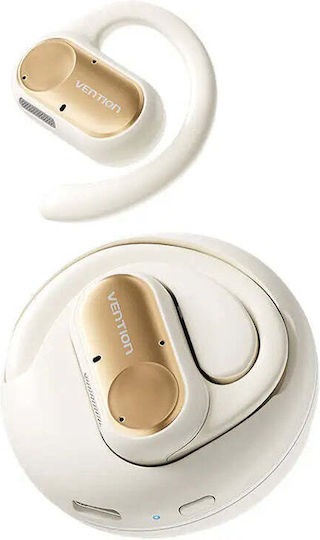 Vention OpenBeat O11 Open Ear Bluetooth Handsfree Earphones with Sweat Resistance and Charging Case Beige vista 2