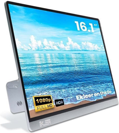 Ekleer EKLEER EK16FCG IPS Portable Monitor 16.1" FHD 1920x1080 144Hz with Response Time 5ms GTG