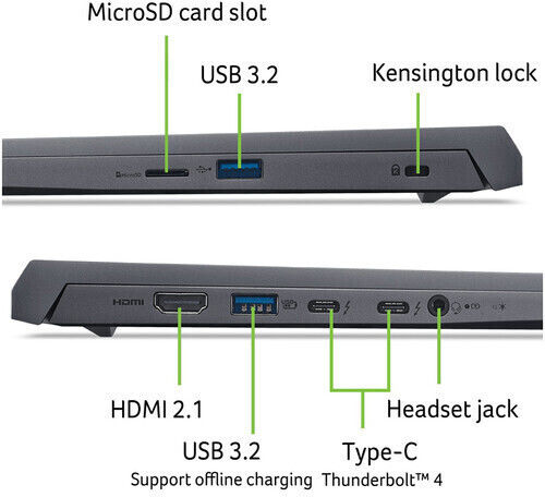 Acer Swift X SFX14-72G-7422 14.5" OLED 120Hz (Ultra 7-155H/32GB/1TB SSD/GeForce RTX 4070/W11 Home) (US Keyboard) view 3