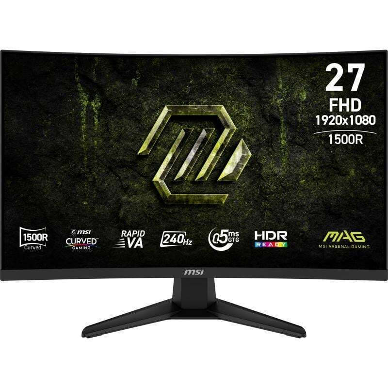 MSI MAG 275CF X24 VA Curved Monitor 27" FHD 1920x1080 240Hz with 0.5ms Response Time GTG