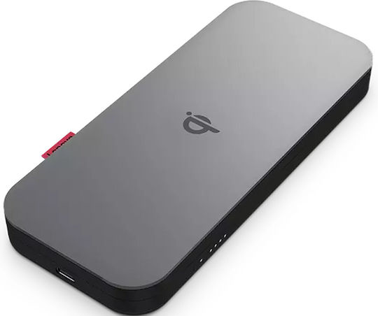Lenovo Go Wireless Power Bank 10000mAh 30W with USB-C Port Power Delivery Gray