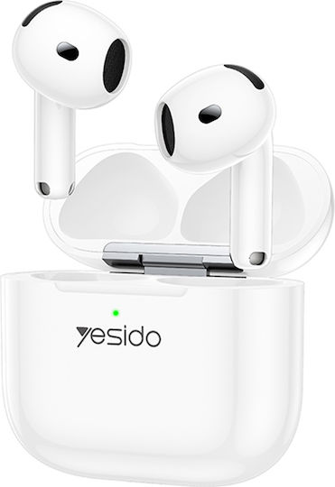 Yesido TWS32 Earbud Bluetooth Handsfree Earphones with Charging Case White view 2
