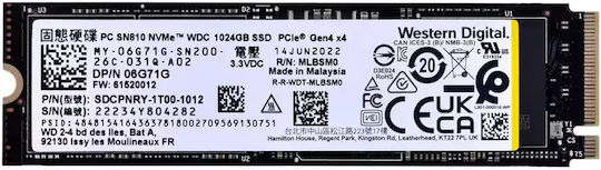 Dell SSD 1TB M.2 Type 2280 with PCI Express 4.0 Connection view 2