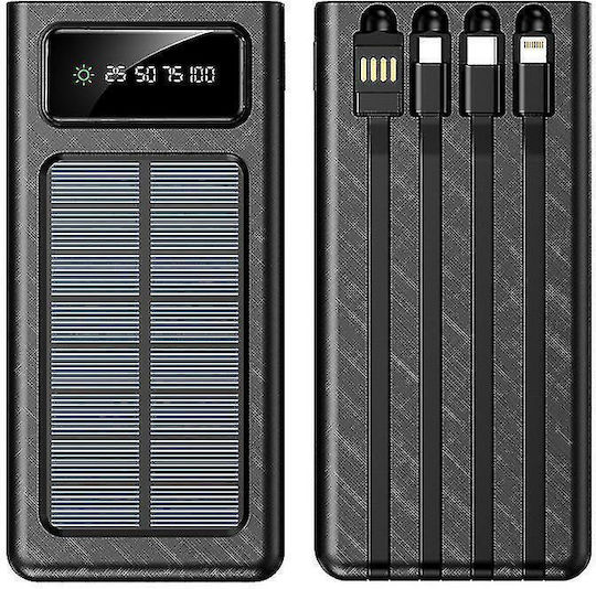 KLGO KP-96 Solar Power Bank 20000mAh with 2 USB-A Ports Black