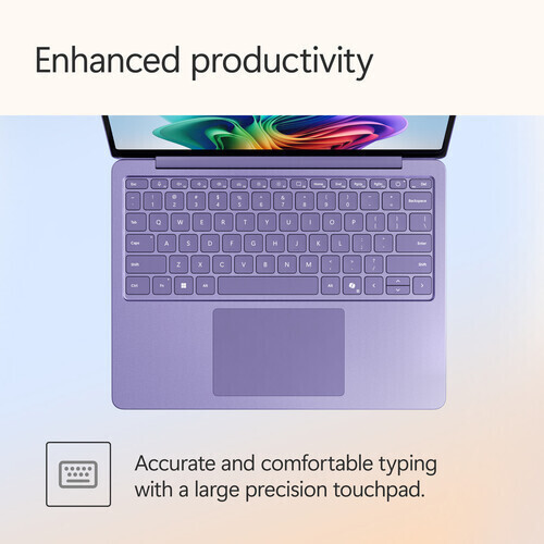 Microsoft Laptop Copilot+PC 13.8" FHD (Snapdragon-X Plus/8GB/512GB SSD/W11 Home) Violet (US Keyboard) view 6