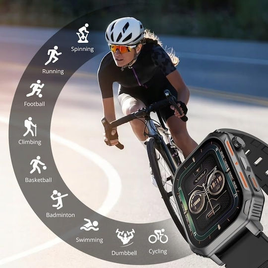 Riversong Motive 8S Smartwatch with Heart Rate Monitor (Space Gray) view 6