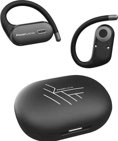 PowerLocus Open Ear Bluetooth Handsfree Earphones Black view 3