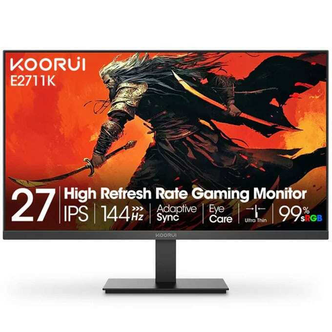 Koorui E2711K IPS HDR Gaming Monitor 27" FHD 1920x1080 144Hz with Response Time 5ms GTG view 1