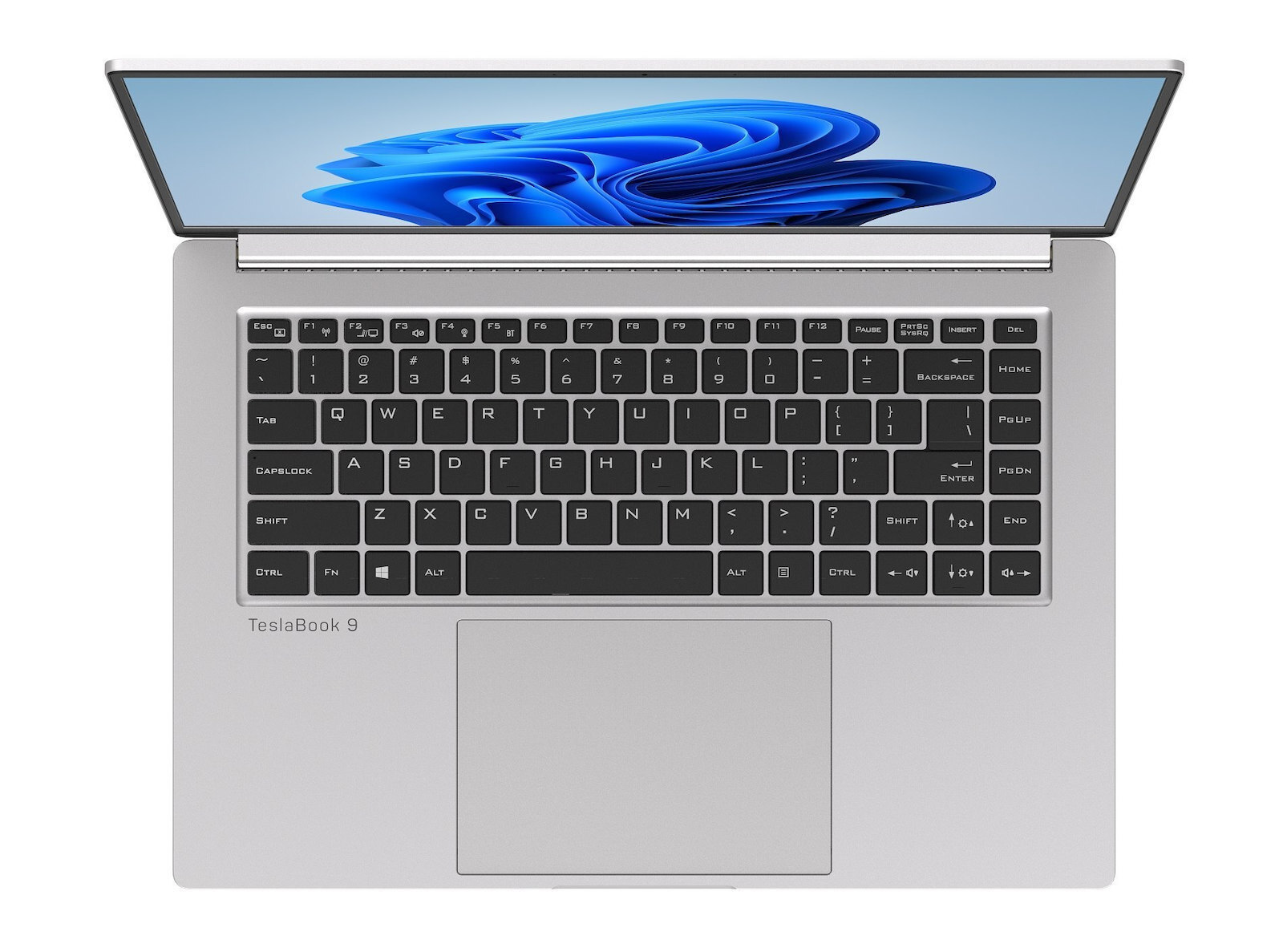 Tesla TeslaBook 9 16" QHD+ 120Hz (i7-12700H/16GB/512GB SSD/GeForce RTX 2050/W11 Home) (US Keyboard) Ansicht 2