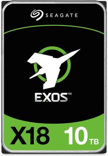 Seagate Exos X18 512e/4Kn 10TB HDD Hard Drive 3.5" SATA III 7200rpm with 256MB Cache for NAS / Server ST10000NM018G