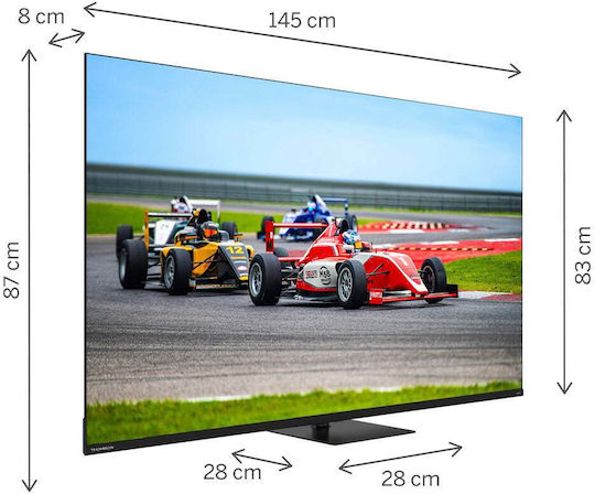 Thomson Smart Television 65" 4K UHD QLED 65QG7C14 HDR (2024) view 9