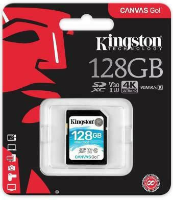 Kingston Canvas Go! SDXC 128GB Class 10 U3 V30 UHS-I view 3
