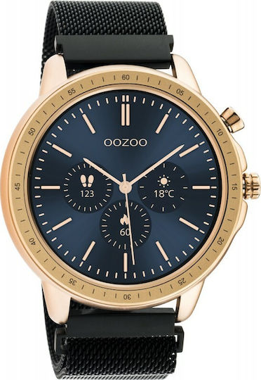 Oozoo Q00308 45mm Smartwatch with Heart Rate Monitor (Rose Gold) vue 4