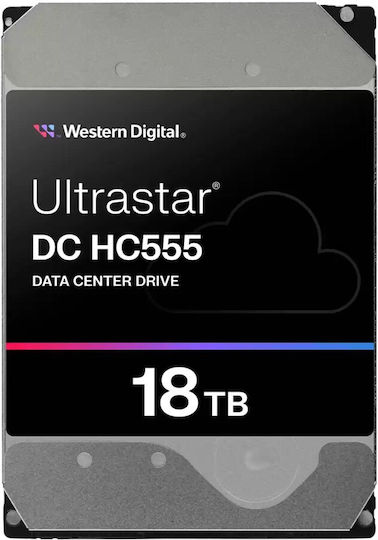 Western Digital Ultrastar DC HC555 18TB HDD Hard Drive 3.5" SATA III 7200rpm with 512MB Cache for NAS / Server / Recorder 0B48723