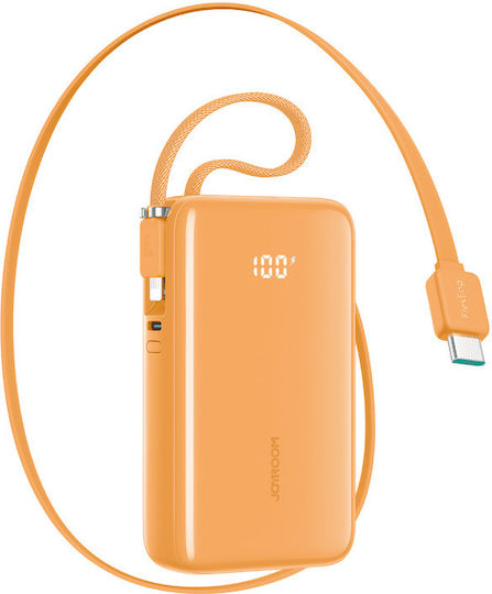 Joyroom JR-PR2 USB-C and Lightning Power Bank 10000mAh 35W with USB-C Port Orange