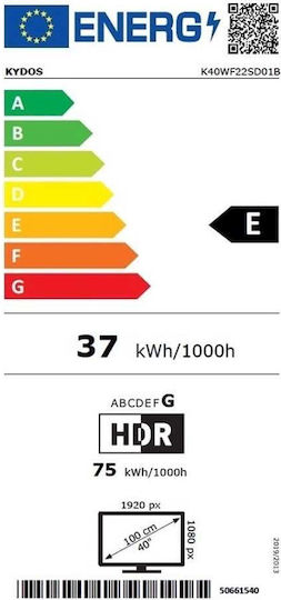 Kydos Smart Television 40" Full HD LED K40AF22SD01B (2023) view 4