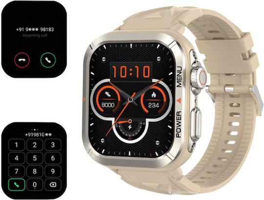 BlackView W30 Waterproof Smartwatch with Heart Rate Monitor (Beige) vue 6