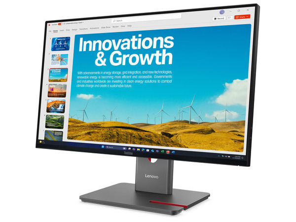 Lenovo ThinkVision P24QD-40 IPS Monitor 23.8" QHD 2560x1440 with Response Time 4ms GTG view 2