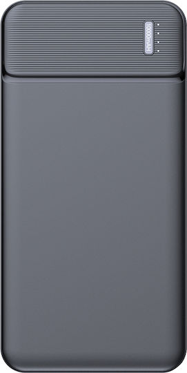 Techsuit PB-N1 Power Bank 10000mAh with 2 USB-A Ports Black vue 3