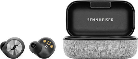 Sennheiser Momentum True Wireless In-ear Bluetooth Handsfree Earphones with Charging Case Gray vue 2