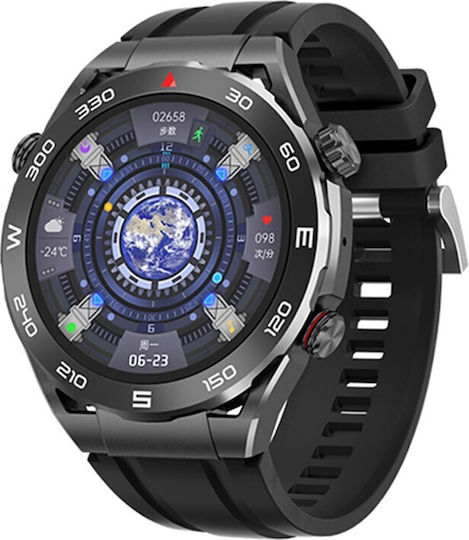 Hoco Y16 Smartwatch with Heart Rate Monitor (Black) vista 5