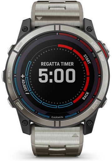 Garmin Quatix 7X Solar Edition Titanium 51mm Waterproof Smartwatch with Heart Rate Monitor (Gray) view 4