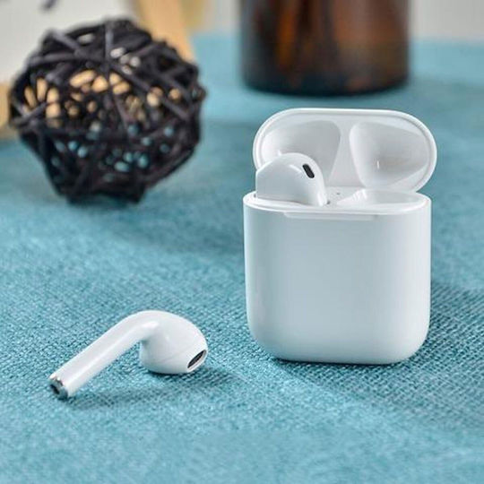 inPods 12 Earbud Bluetooth Handsfree Earphones with Sweat Resistance and Charging Case White vista 3