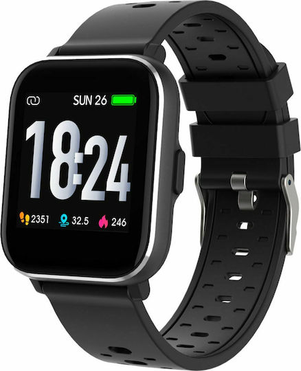 Denver SW-162 Smartwatch with Heart Rate Monitor (Black)
