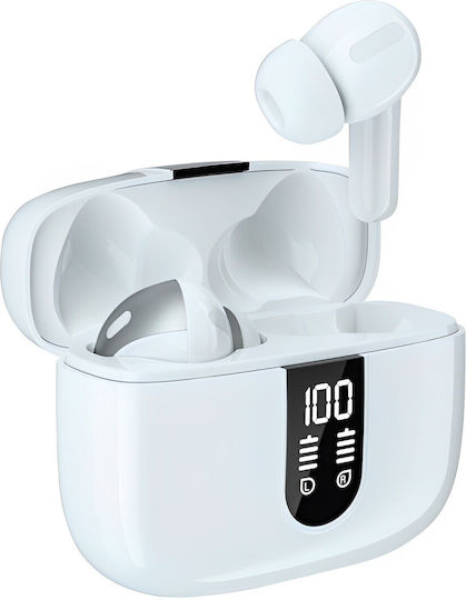 In-ear Bluetooth Handsfree Earphones with Sweat Resistance and Charging Case White view 2