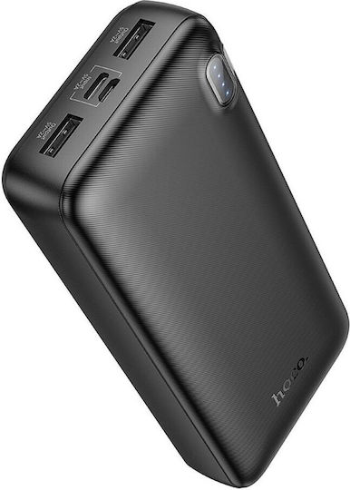 Hoco J128A Power Bank 20000mAh with 2 USB-A Ports Black