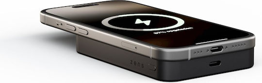 Zens MagSafe Power Bank 10000mAh 15W with USB-C Port Black view 3