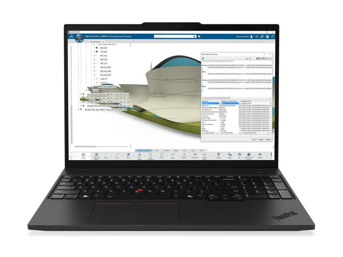 Lenovo ThinkPad P16s AMD Gen 4 16" IPS FHD+ (Ryzen AI 300 Series-HX PRO 370/64GB/1TB SSD/Radeon 890M/W11 Pro) Black (International English Keyboard) view 1