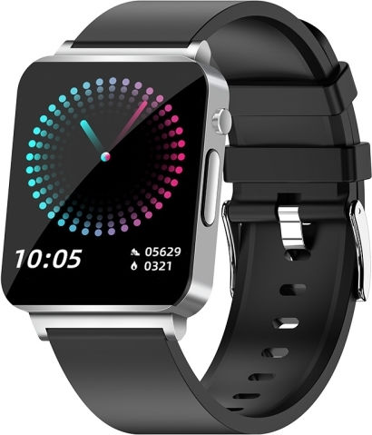 Ks03 1.72 Inch Color Screen Smart Watch Support Heart Rate Monitoring Blood Pressure Monitoring Silver view 1