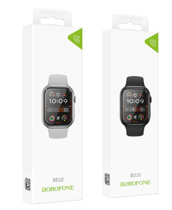Borofone BD10 Aluminium Smartwatch with Heart Rate Monitor (White) view 3