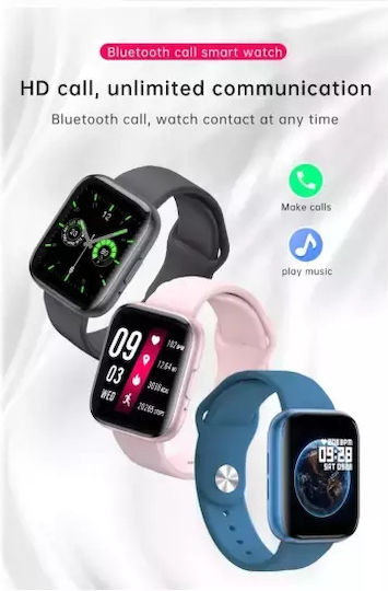 T99 Smartwatch with Heart Rate Monitor (Pink) view 8