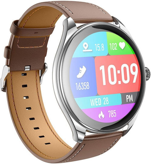 Hoco Y22 Call Version Smartwatch (Silver) view 1